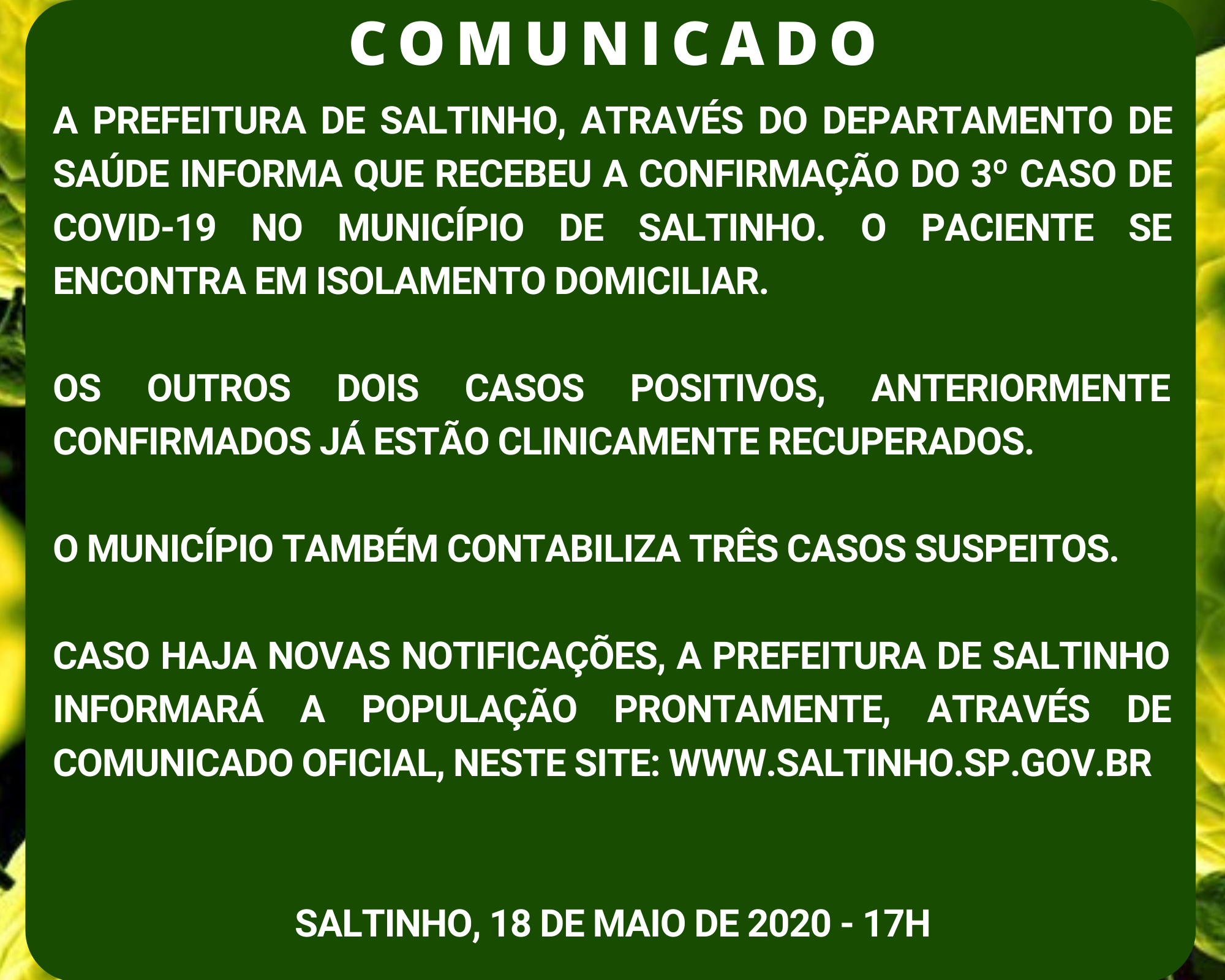 Site Oficial do Município de Saltinho